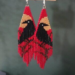 Indigenous handmade beadwork - earrings